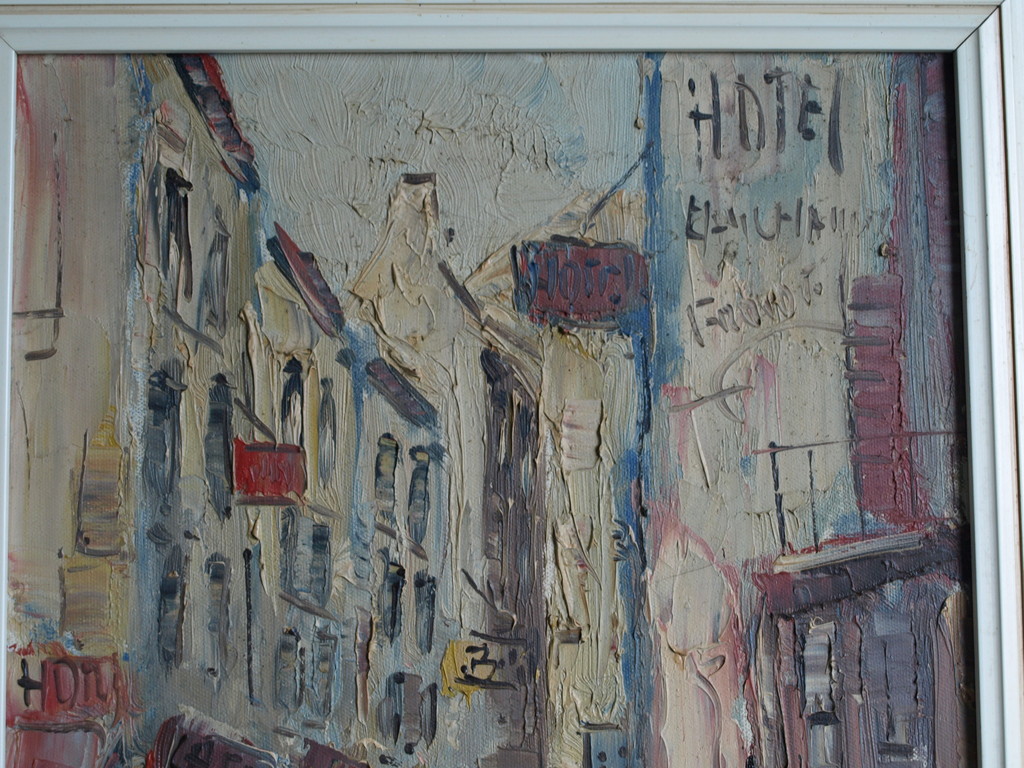 Jan Kelderman : Olieverf op doek, Parijs – gesigneerd & ingelijst - ca 1960 kopen? Bied vanaf 50!