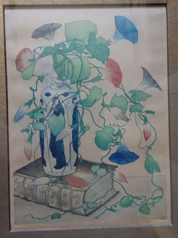 Fransicus (Frans) Everbag (1877 - 1947) - Bloeiende Akkerwinde kopen? Bied vanaf 1!