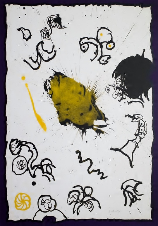 Prachtige Litho van Pierre Alechinsky verkocht voor € 645!