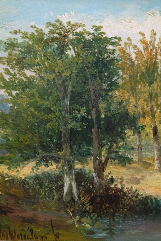 Hermanus Jan Hendrik Rijkelijkhuijsen (1813-1883)-olieverf op paneel - landschap kopen? Bied vanaf 390!