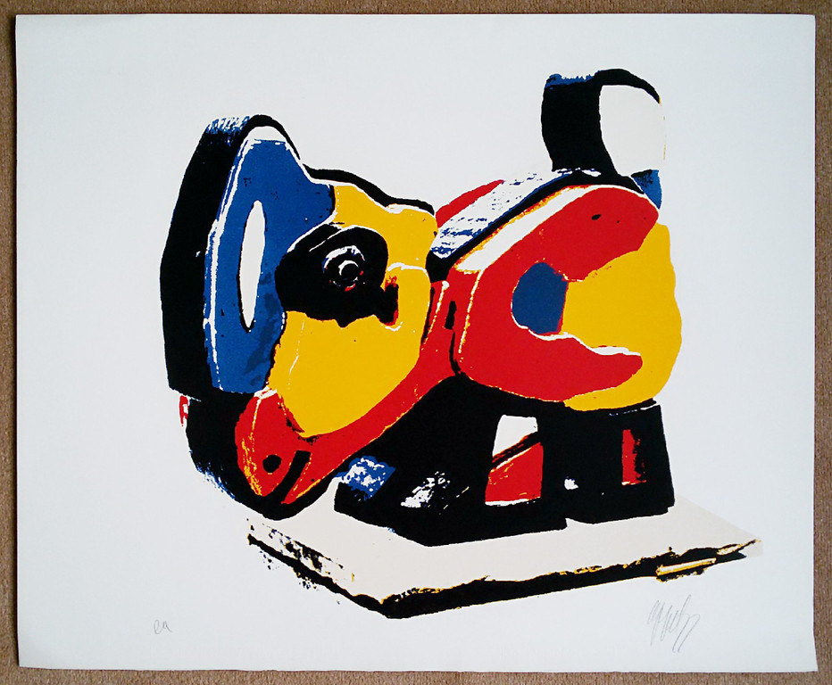 Karel Appel - De Kip, handgesigneerde zeefdruk (groot) kopen? Bied vanaf 700!
