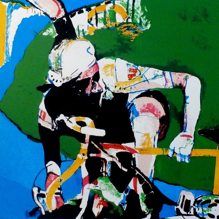 Kees van Bohemen - Zeefdruk - Tour de France kopen? Bied vanaf 50!