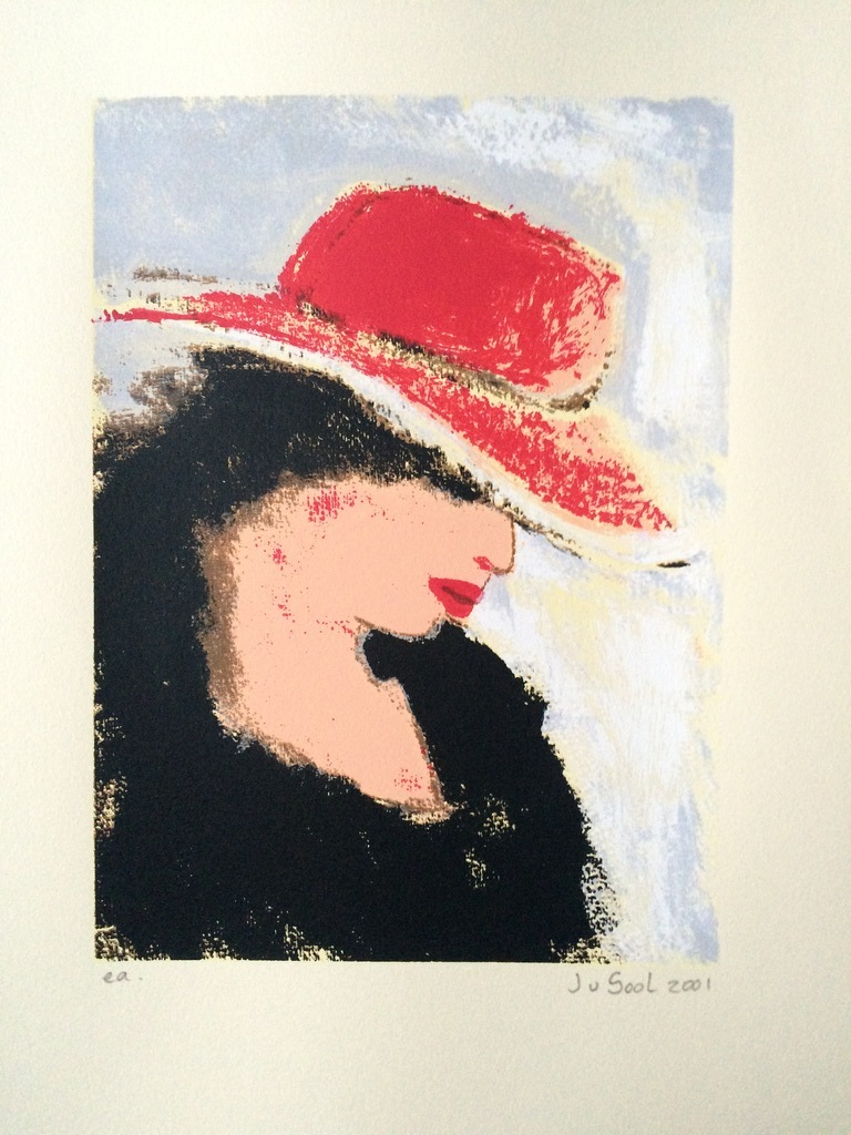 José van Gool: Dame met rode hoed kopen? Bied vanaf 25!