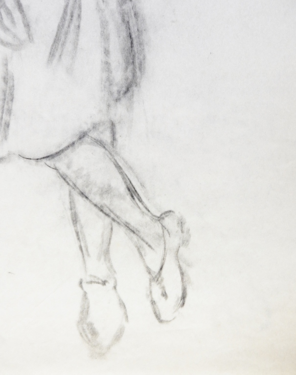 Dirk Smorenberg (1883-1960) - Vrouw staand bij stoel - ca. 1930 kopen? Bied vanaf 20!