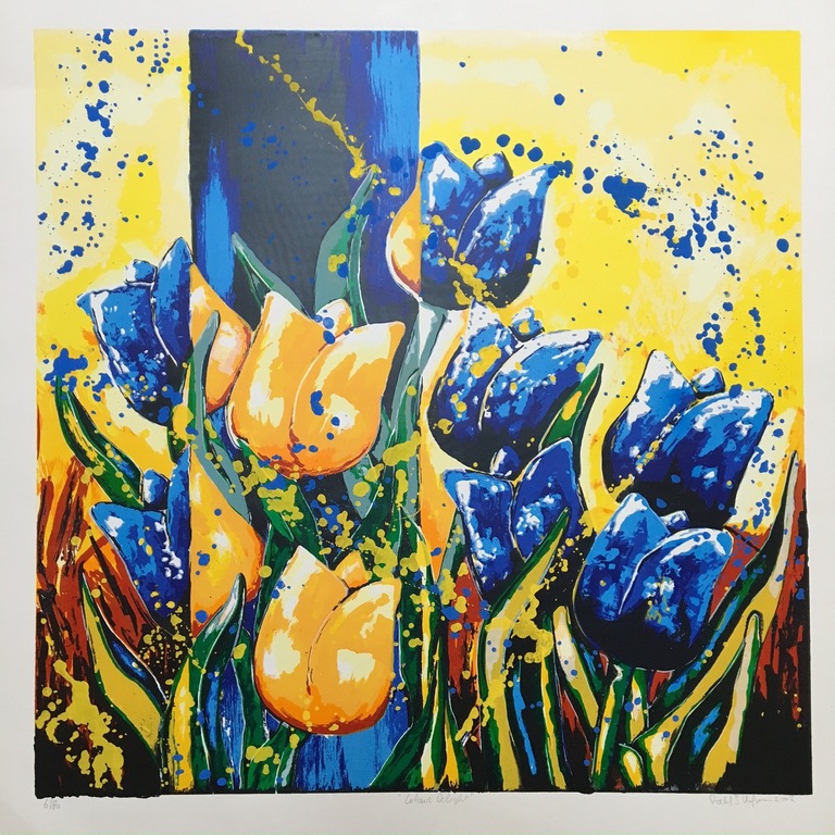 Roel Hofman zeefdruk 'Colour Delight' verkocht voor € 50!