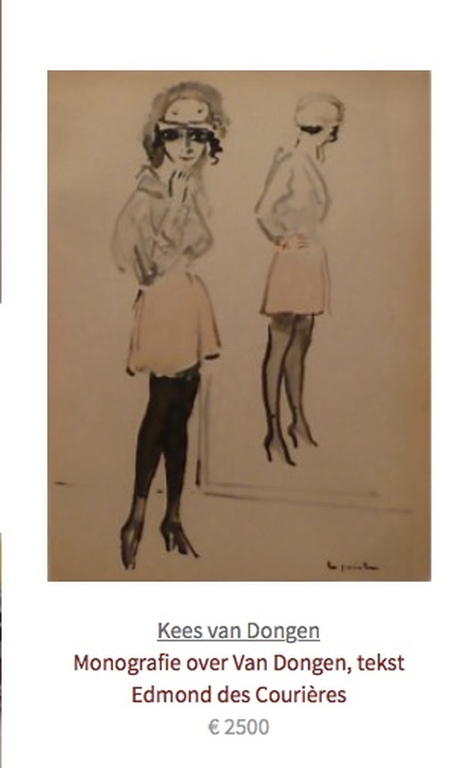 Kees van Dongen ,Pochoir uit  het boek : " Croquis", zie Alle  ! foto's svp. kopen? Bied vanaf 425!