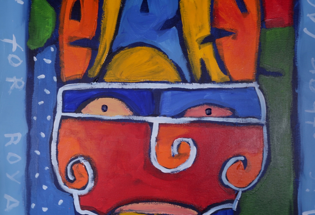 Simon&Bruno: Acrylverf op doek, Royalty - Ingelijst (Groot) kopen? Bied vanaf 80!