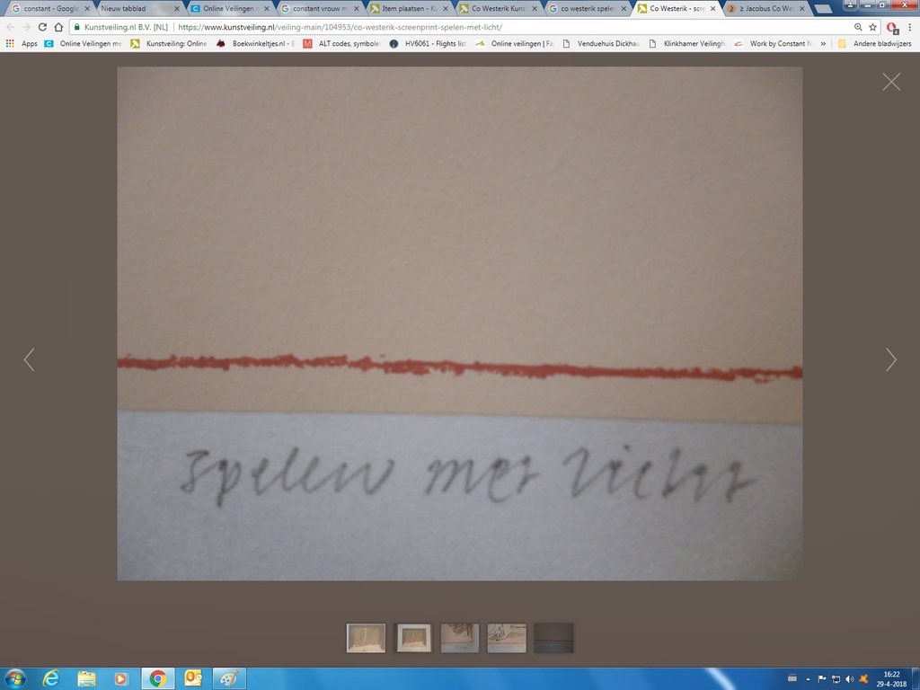 Co Westerik - Co Westerik - Spelen met licht - Zeefdruk -1980 kopen? Bied vanaf 145!