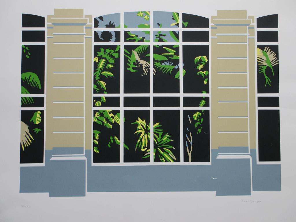 Roel Jonges, Tropische kas, Zeefdruk kopen? Bied vanaf 1!