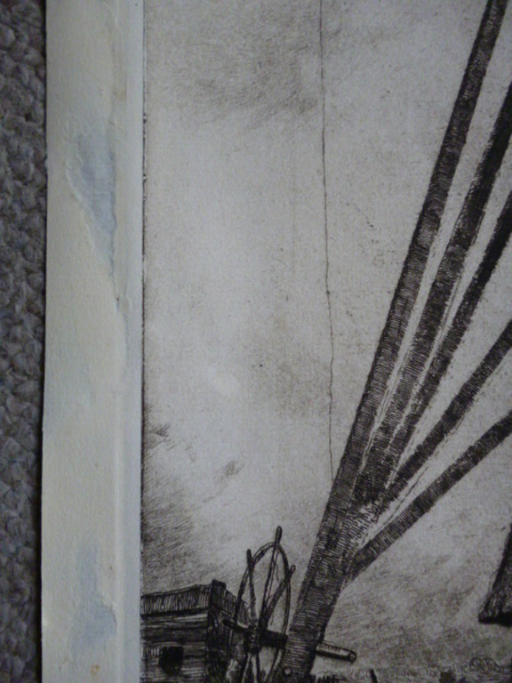 Jan Sirks - ets - Molen Schieveen kopen? Bied vanaf 20!