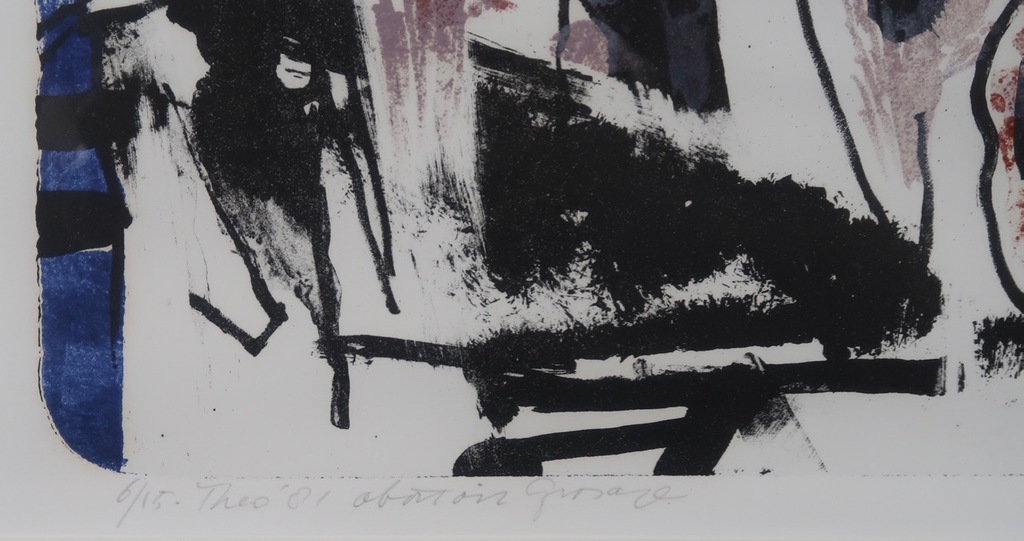 Theo Elfrink: Litho, Abattoir Grosage - Ingelijst kopen? Bied vanaf 35!