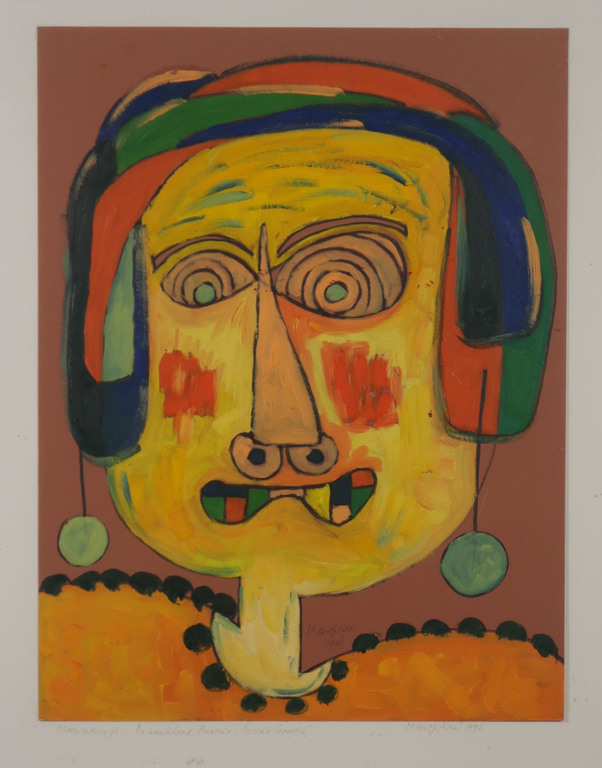 Meertje Kaal: Acryl op karton, Troonrede 1996.. - Ingelijst (groot) kopen? Bied vanaf 1!