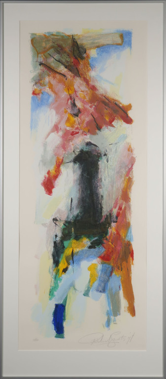 Richard Smeets: Zeefdruk, Zonder titel VII - Ingelijst (Groot) verkocht voor € 65!