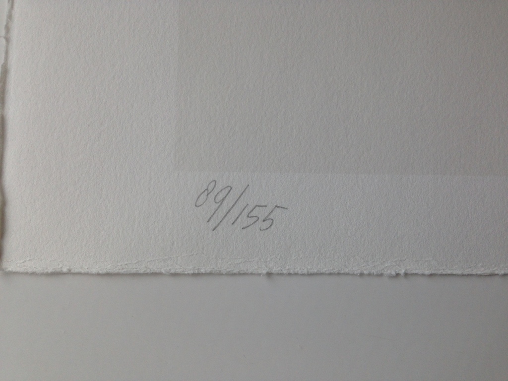 Klaas Gubbels, 1981, gesigneerd, zeefdruk, tafel & stoelen kopen? Bied vanaf 95!