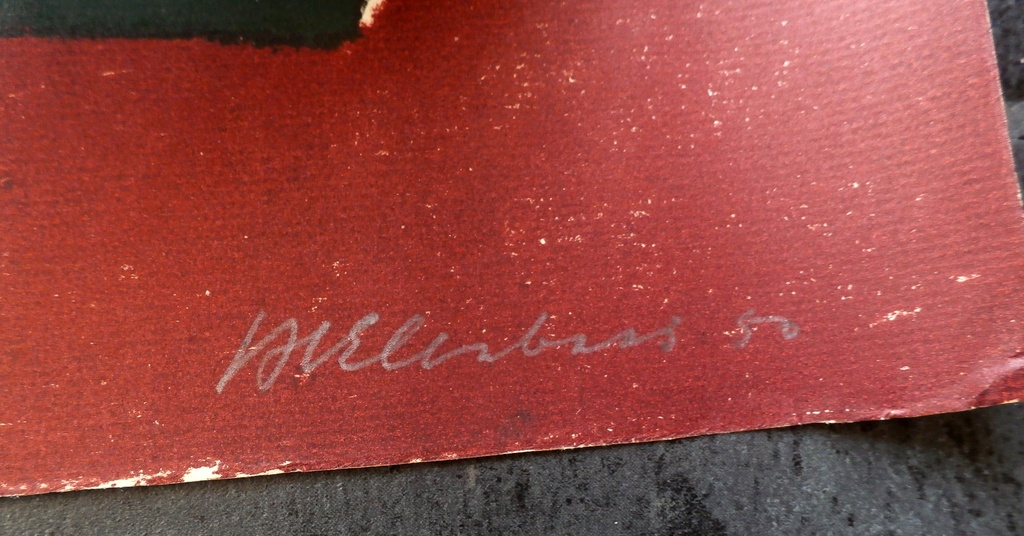 Wally Elenbaas - litho - 1950 kopen? Bied vanaf 65!