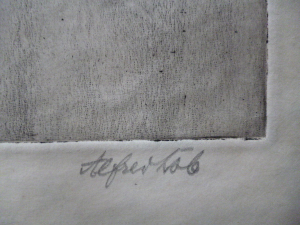 Alfred Löb - ets - Zittende vrouw met bontjas kopen? Bied vanaf 40!