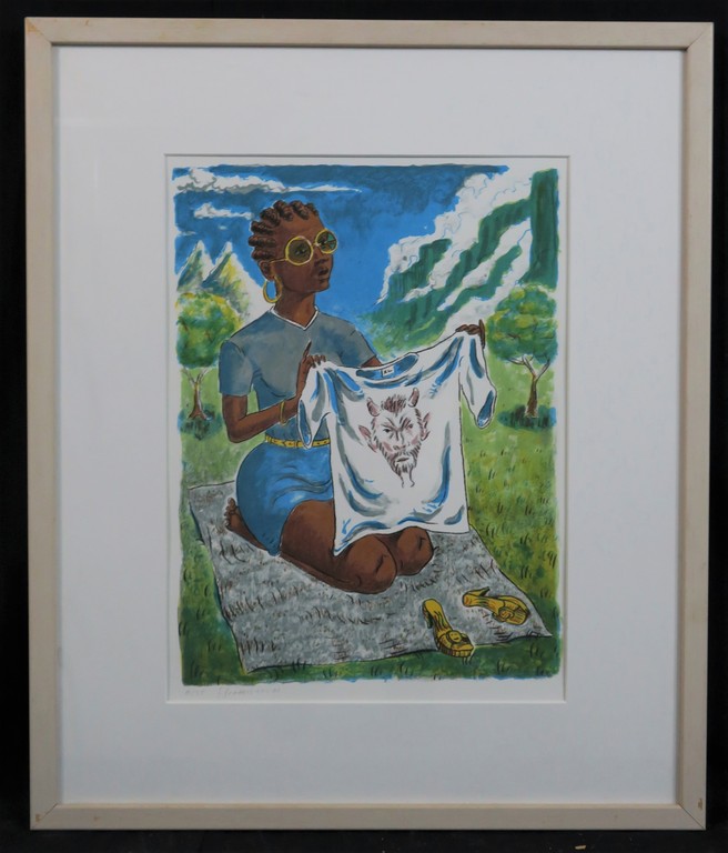 Frans Franciscus: Litho, Veronica in Kaapstad - Ingelijst kopen? Bied vanaf 20!