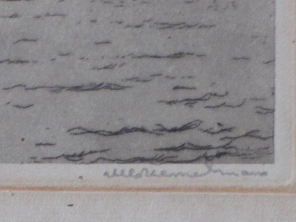 Albert Hemelman, Ets, Gezicht op de havens van Rotterdam kopen? Bied vanaf 60!