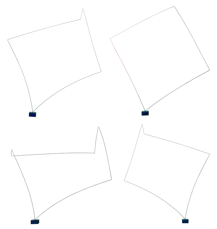 Marijke de Goey, Dansende vierkanten (4 stuks), 1987 kopen? Bied vanaf 1!