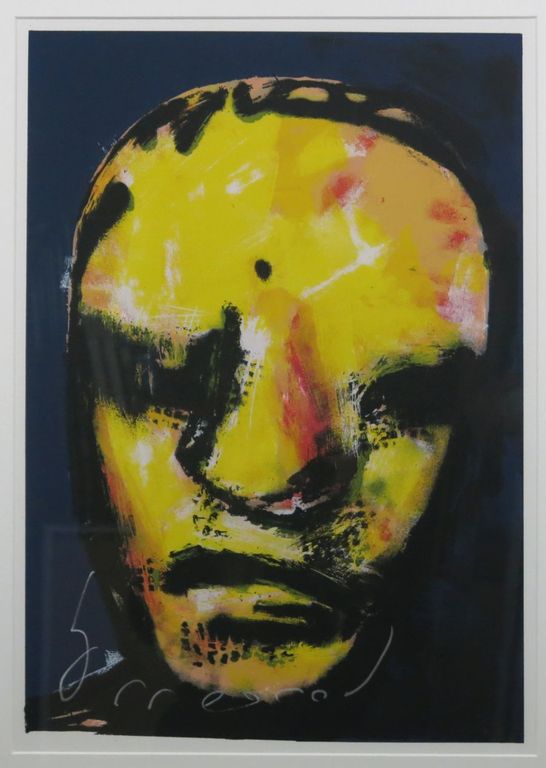 Herman Brood: Zeefdruk, Kop - Ingelijst verkocht voor € 380!