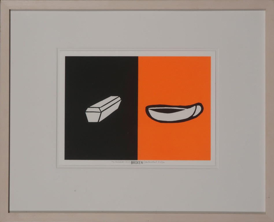 Peter Jordaan: Zeefdruk, Broken - Ingelijst kopen? Bied vanaf 35!