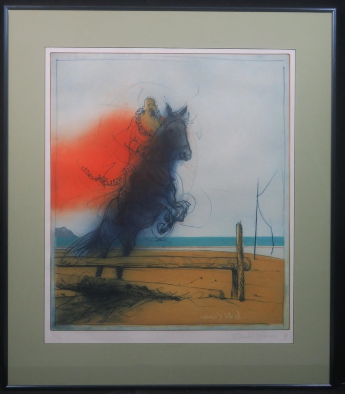 Ronald Tolman: Ets, Le Roi s' Amuse - Ingelijst verkocht voor € 120!