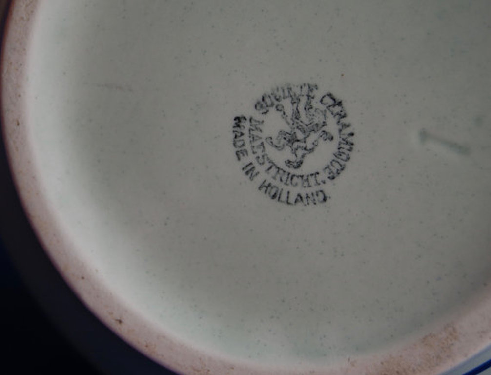 Société Ceramique Maestricht Art Nouveau vaas met floraal polychroom decor kopen? Bied vanaf 1!