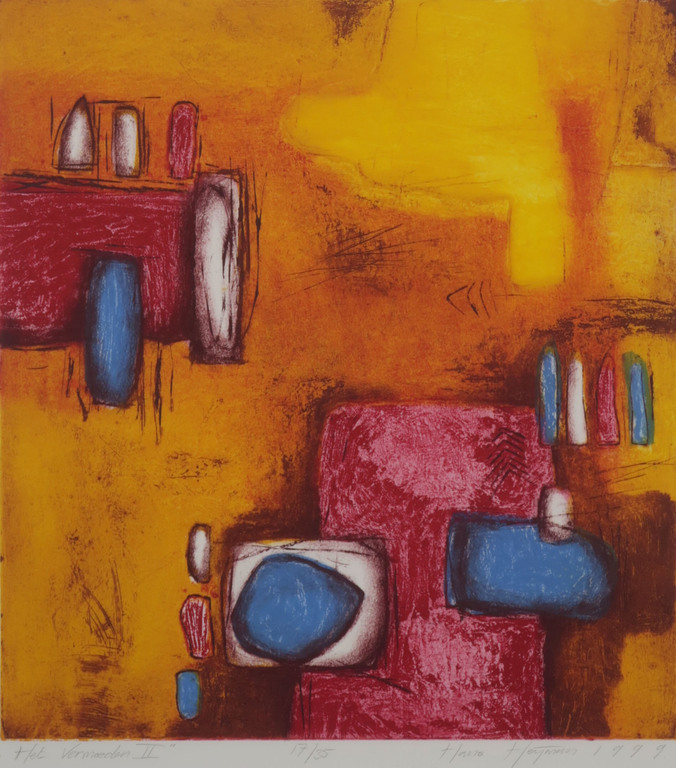 Hans Heijman: Ets, Het vermoeden II - Ingelijst kopen? Bied vanaf 35!