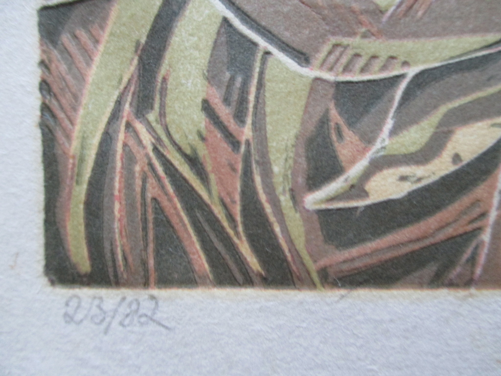 Toon Wegner, lino,  kopen? Bied vanaf 15!