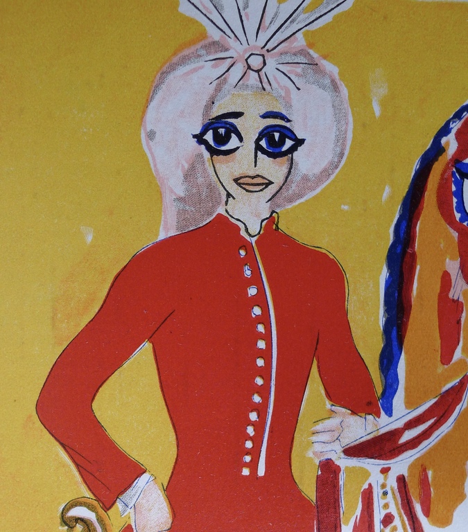 Kees van Dongen,Houtgravure ,'Aladdin à cheval', houtgravure,1955,1001 nacht kopen? Bied vanaf 35!