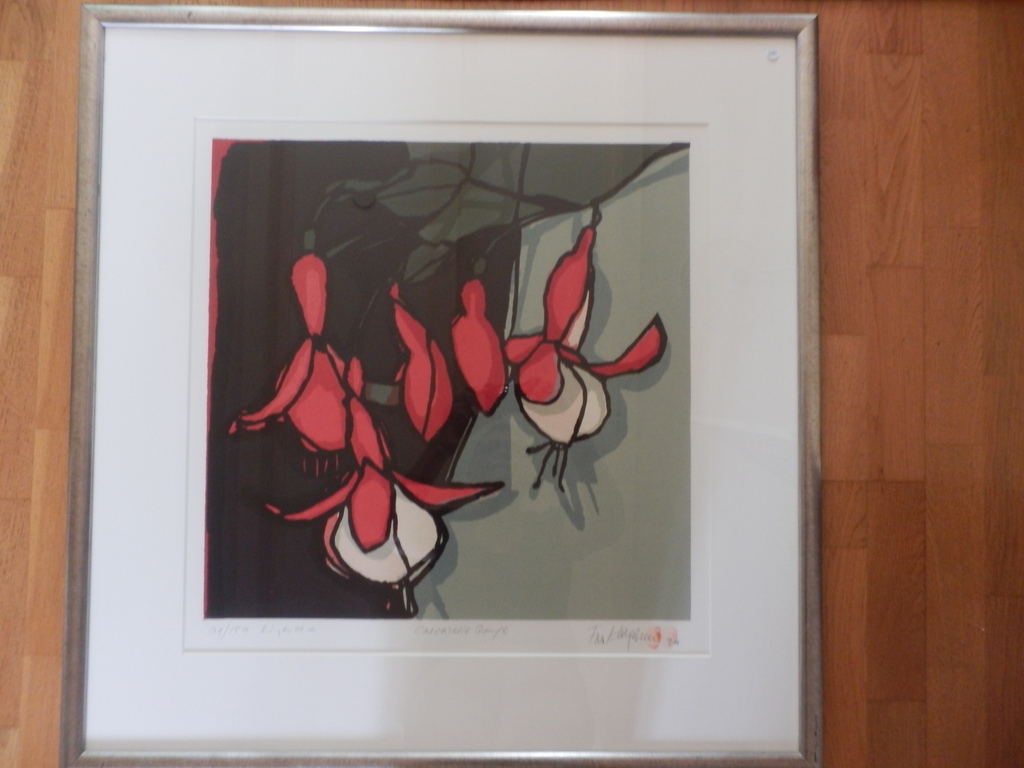 FON KLEMENT Boardsnede  CASCATELLE ROUGE uit 1994 INGELIJST kopen? Bied vanaf 275!