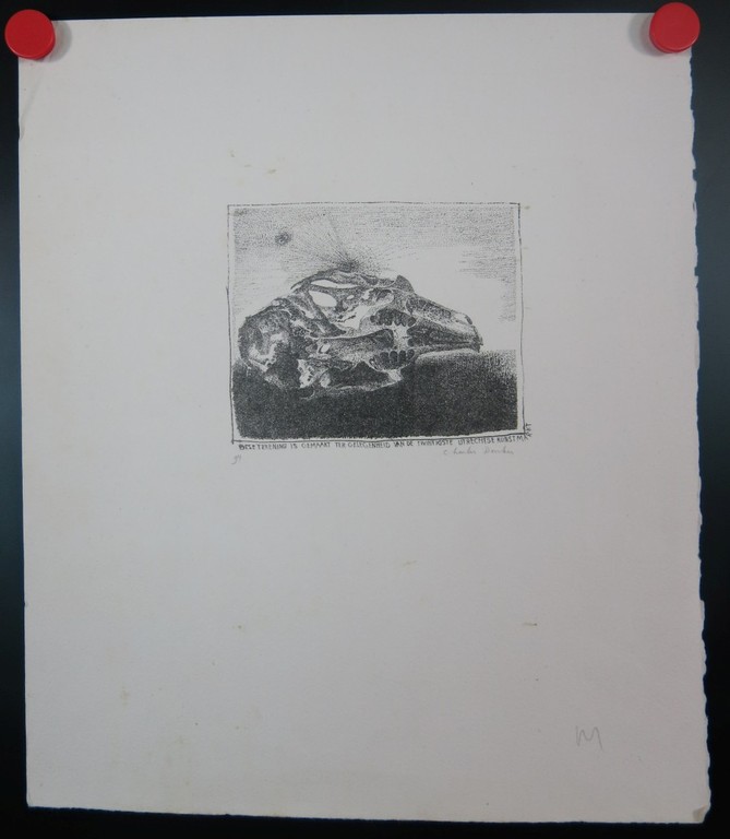 Charles Donker: Litho, Deze Tekening Is Gemaakt Ter Gelegenheid... kopen? Bied vanaf 1!