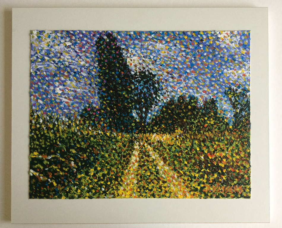 Jack Vissers - Normandische landschapsscene - origineel schilderij kopen? Bied vanaf 145!