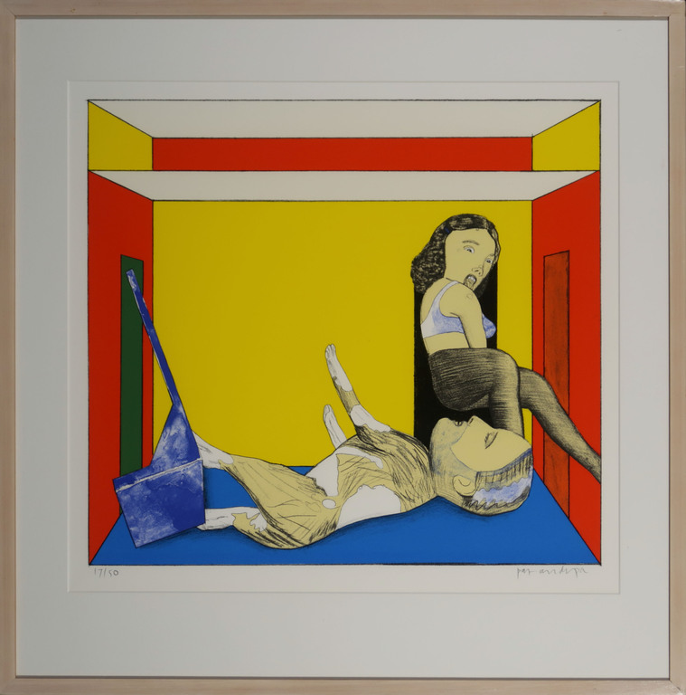 Pat Andrea: Litho, Z.T. - Ingelijst verkocht voor € 75!