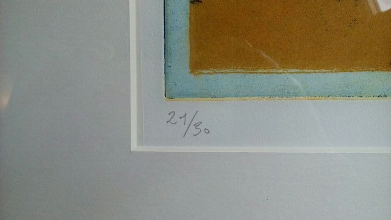 Ronald Tolman: Ets en aquatint - Op het strand bij laag water kopen? Bied vanaf 90!