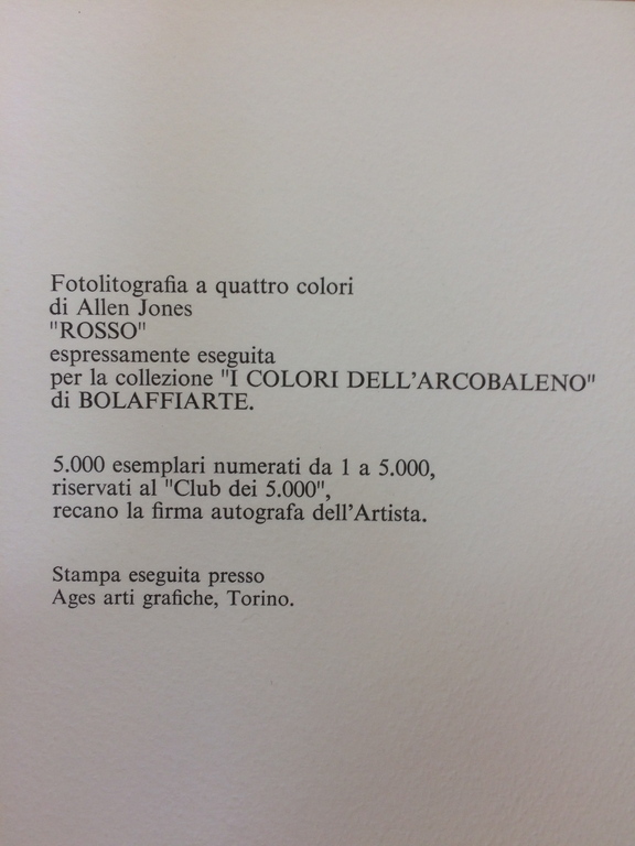 Allen Jones - Allen Jones - Rosso - Photolithograph - 1979 kopen? Bied vanaf 80!