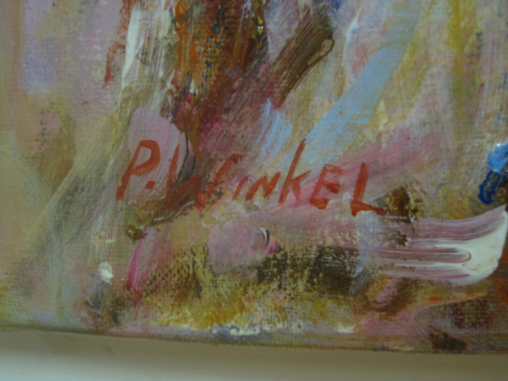 impressionistisch olieverf "liggend halfnaakt" gesigneerd Winkel kopen? Bied vanaf 1!