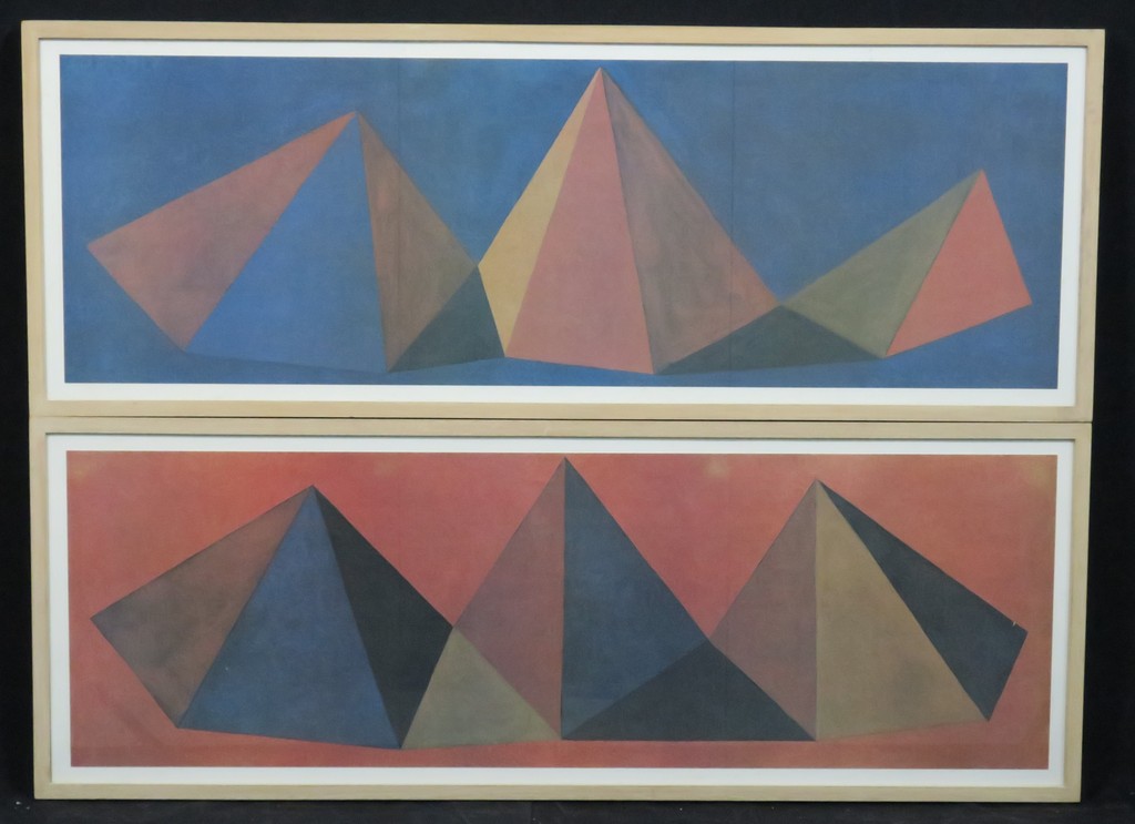 Sol LeWitt: Serie van 10 litho's, Piramidi - Ingelijst kopen? Bied vanaf 2000!