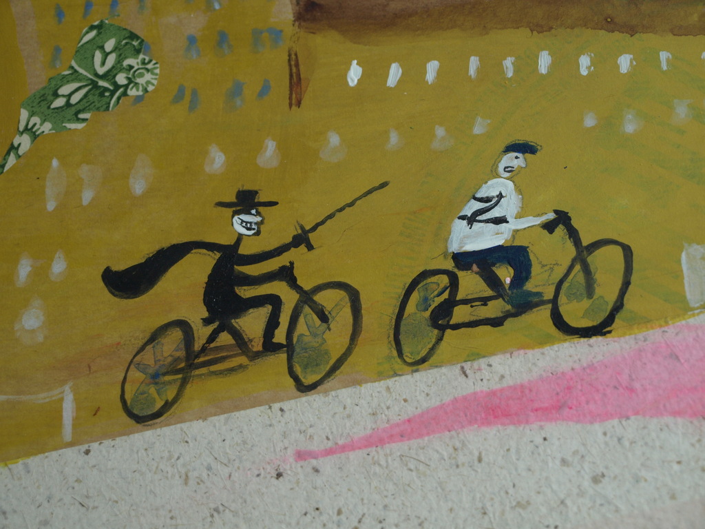 Daan Remmerts de Vries: Acryl en collage , Het leven is raar – Ingelijst -1997 kopen? Bied vanaf 1!