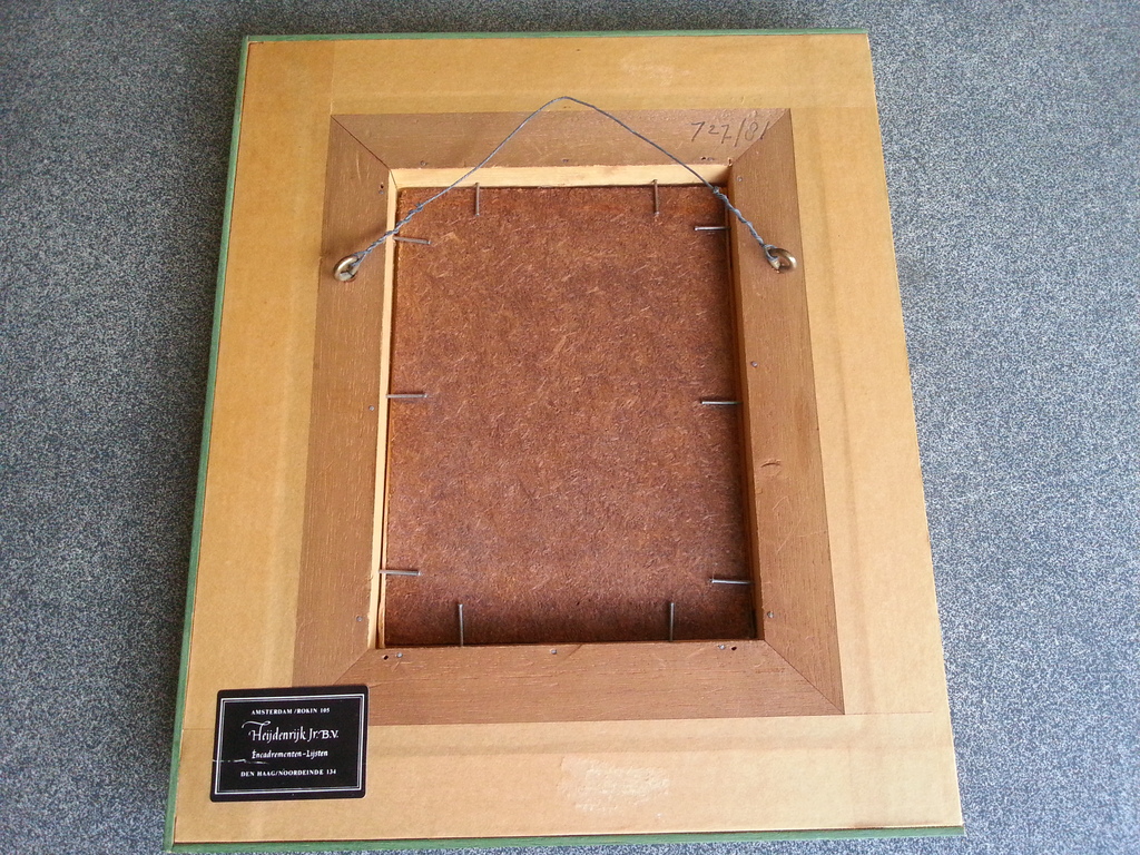 miniatuur schilderijtje. gesigneerd: monogram.  kopen? Bied vanaf 50!