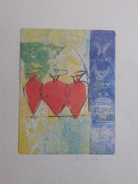 Lia van Leeuwen: leuke drieluik, potloodgesigneerd kopen? Bied vanaf 20!