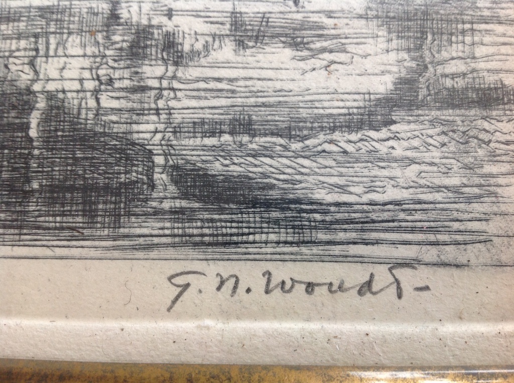 Gerrit Nicolaas Woudt - ets Molen De Oude Zwan Zaandam kopen? Bied vanaf 40!