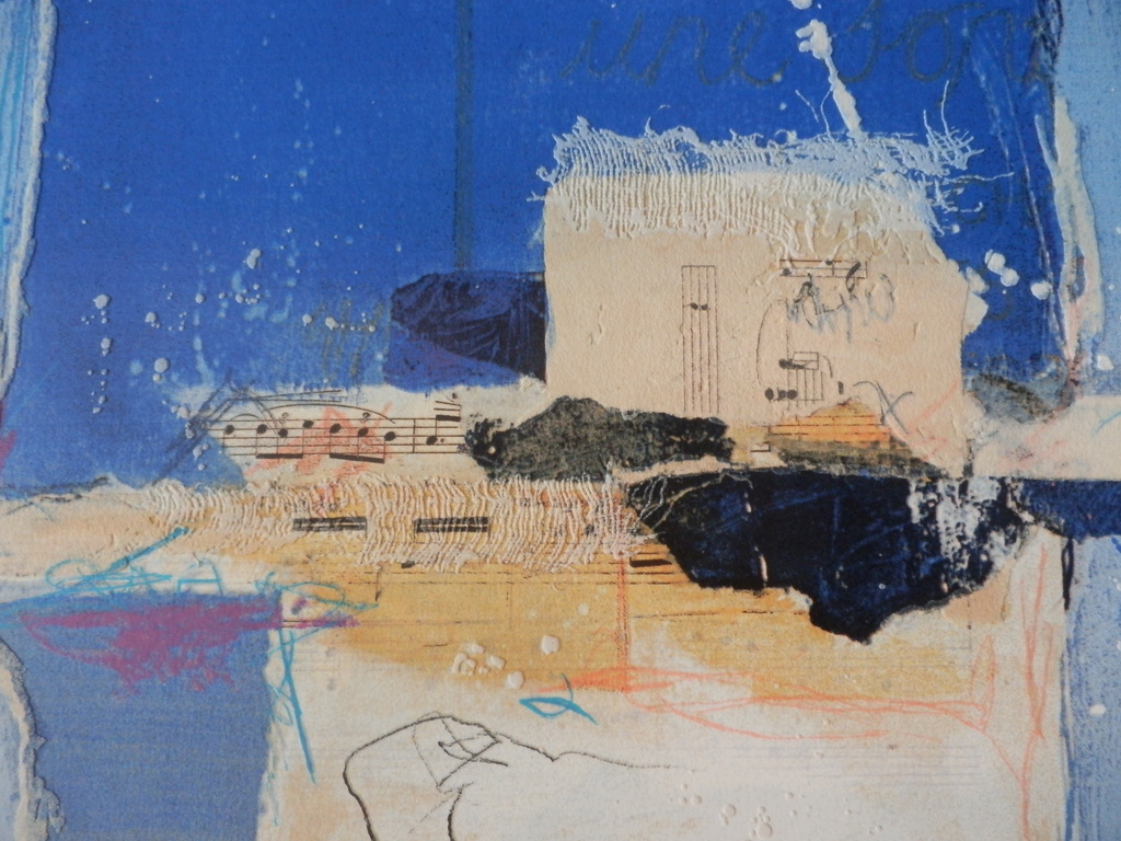 RON vd WERF   Gemengde techniek op gesigneerde Zeefdruk  PRELUDE I kopen? Bied vanaf 45!