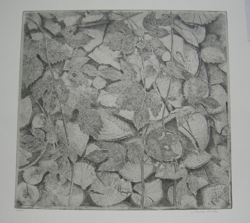 Charles Donker, ets, Hout en Hop verkocht voor € 110!