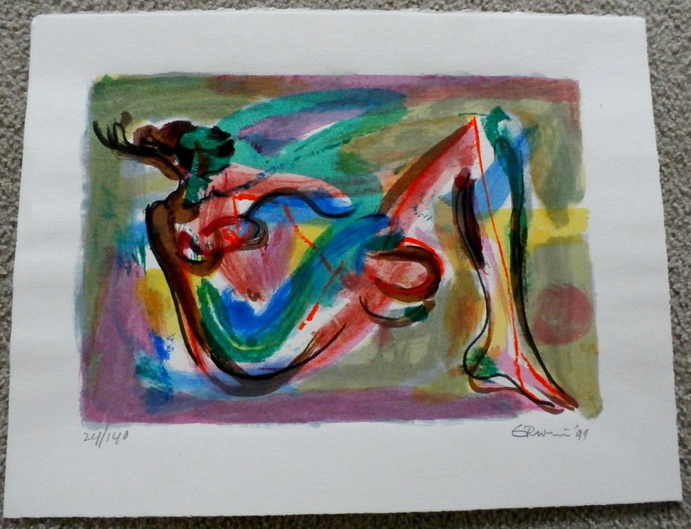 Erwin de Vries - Litho: liggend naakt - 1999 kopen? Bied vanaf 75!