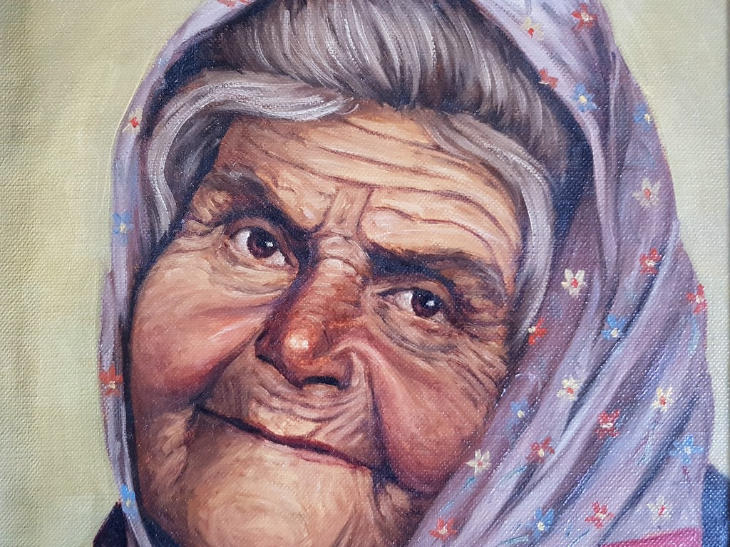 Oud Vrouwtje - Olieverf op doek - Gesigneerd kopen? Bied vanaf 1!