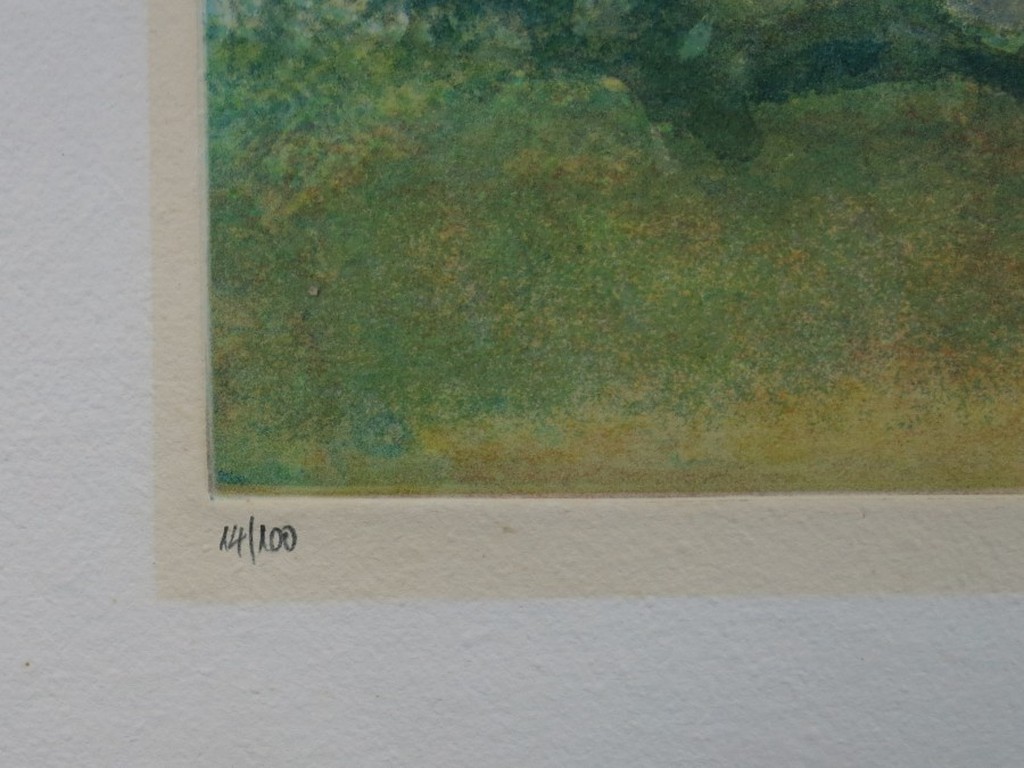 Kees Verwey: Aquatint, Zonder titel (groen) kopen? Bied vanaf 100!