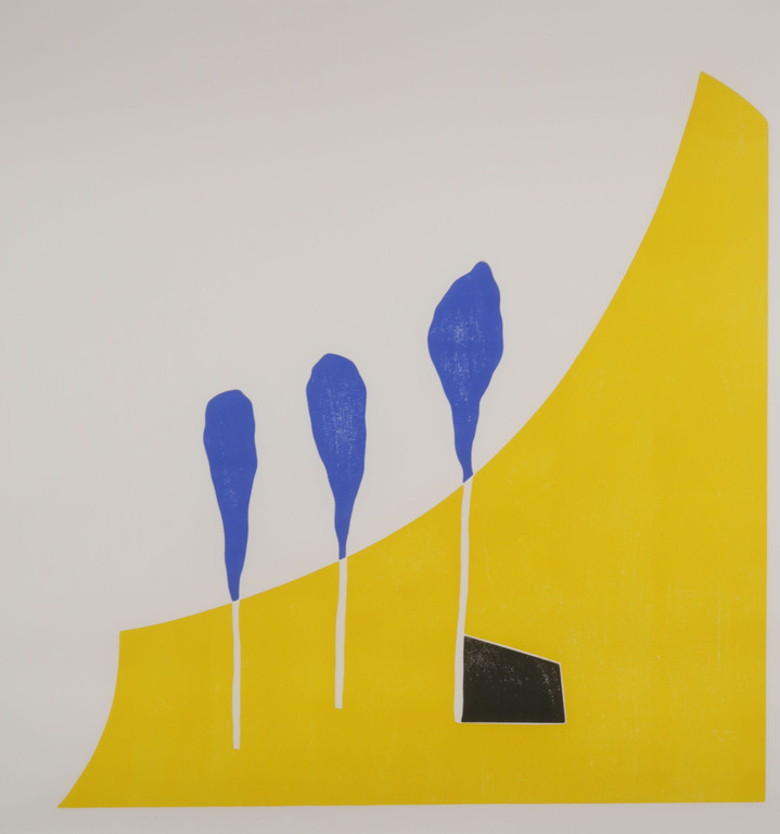 Tiddo Nieboer: Houtsnede, L'Espoir - Ingelijst kopen? Bied vanaf 80!