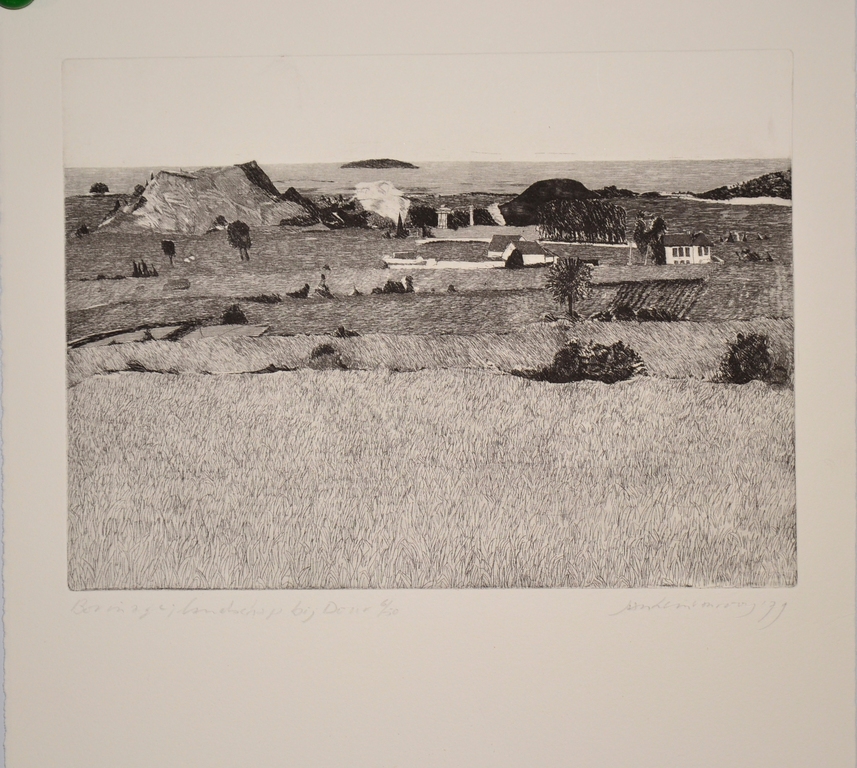 Jan Hein van Rooy: Ets. Borinage: Landschap bij Dour verkocht voor € 35!