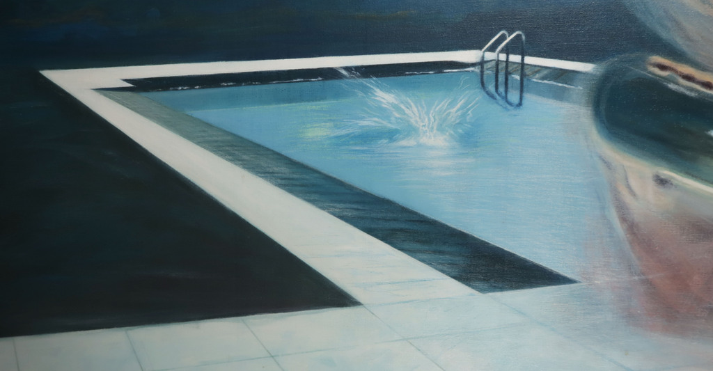 Onbekende kunstenaar: Olieverf op doek, Vrouw bij het.. - Ingelijst (Zeer Groot) kopen? Bied vanaf 50!